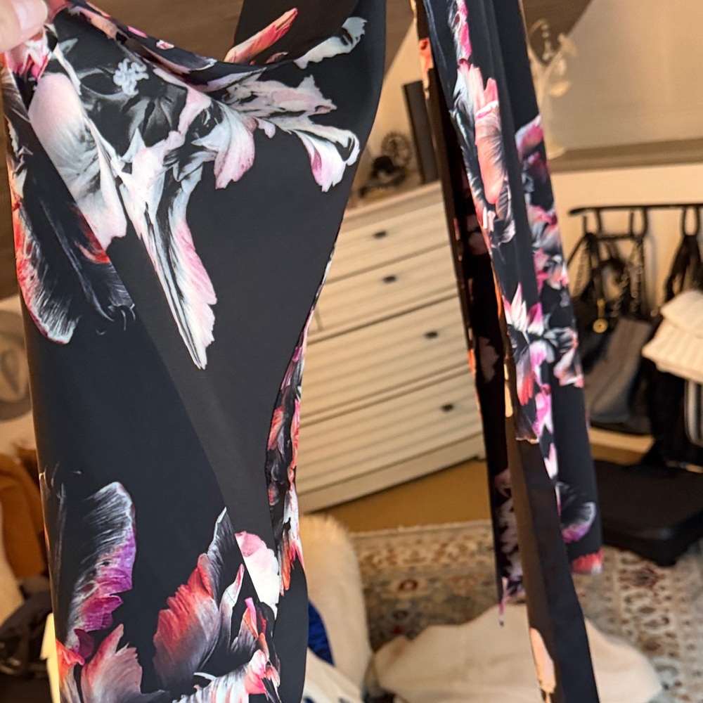 All Saints Black Floral Women's Kimono - Picture 7 of 12